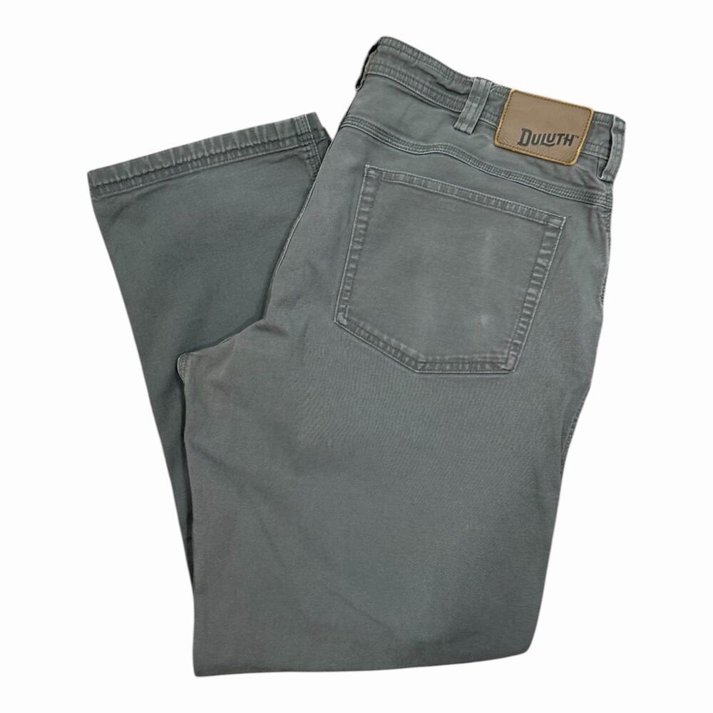 Duluth Flex Fire Hose Cargo Work Pants Mens 36x32 Iron Ore Canvas Gorpcore